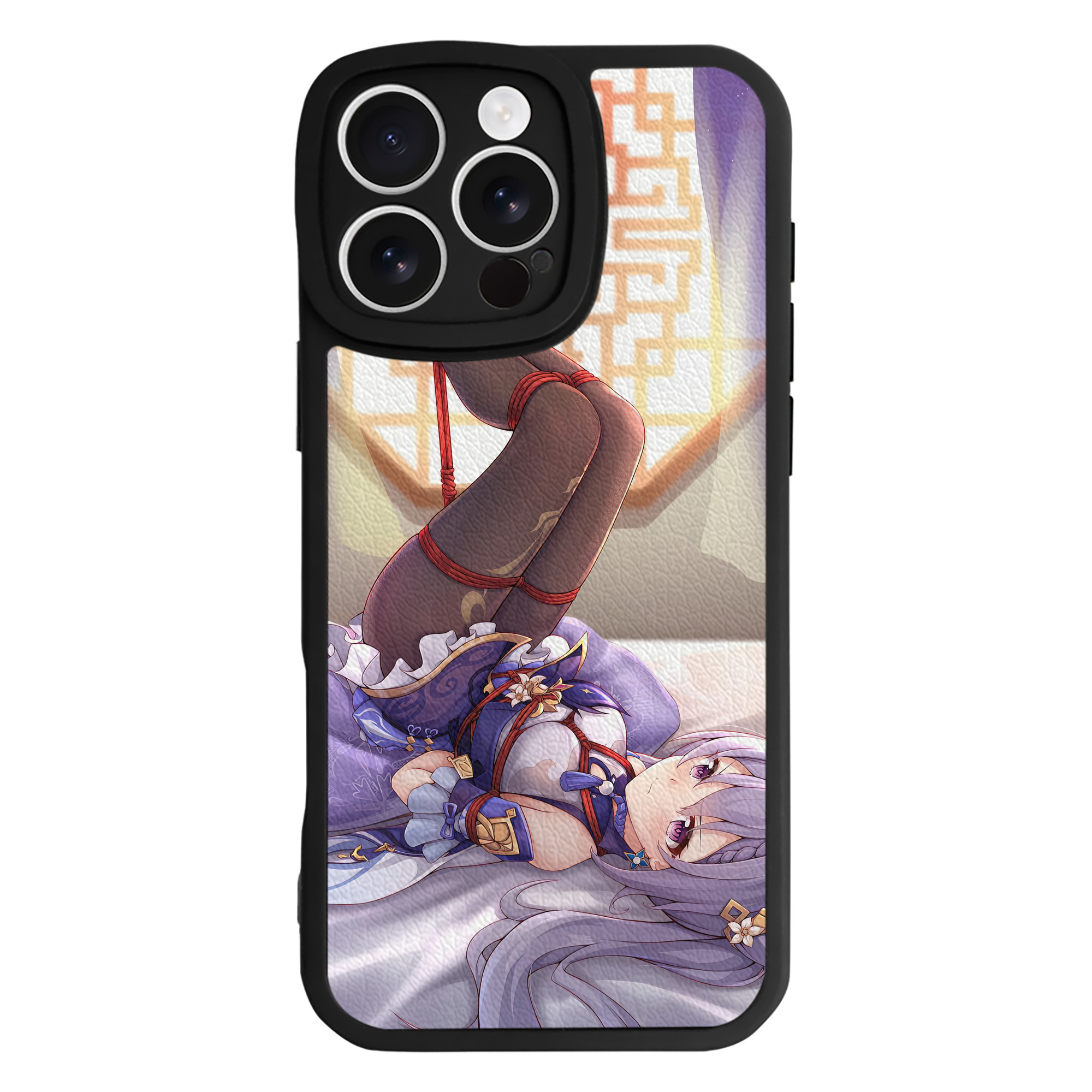 げんし神 genshin 【iPhone 16シリーズ対応】シリコンスマホケース（レザー調） 材質：シリコン